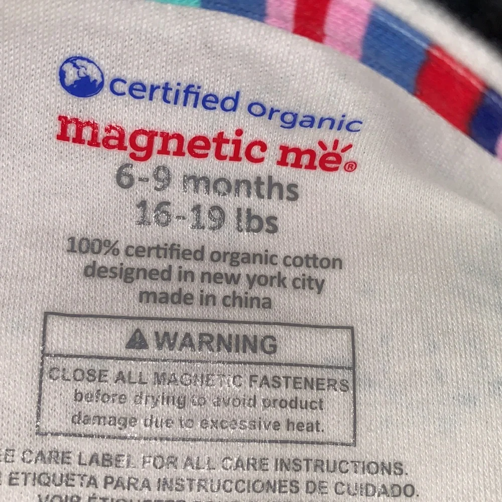 NWT Magnetic Me Meadow Rabbits Cream and Brown Footie 6-9M Hare & Tortoise - Picture 6 of 9